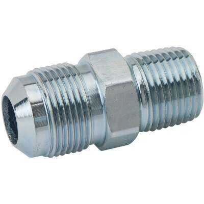 Dormont 5/8 In. OD Male Flare x 1/2 In. MIP (Tapped 3/8 In. FIP) Zinc-Plated Carbon Steel Adapter Gas Fitting, Bulk